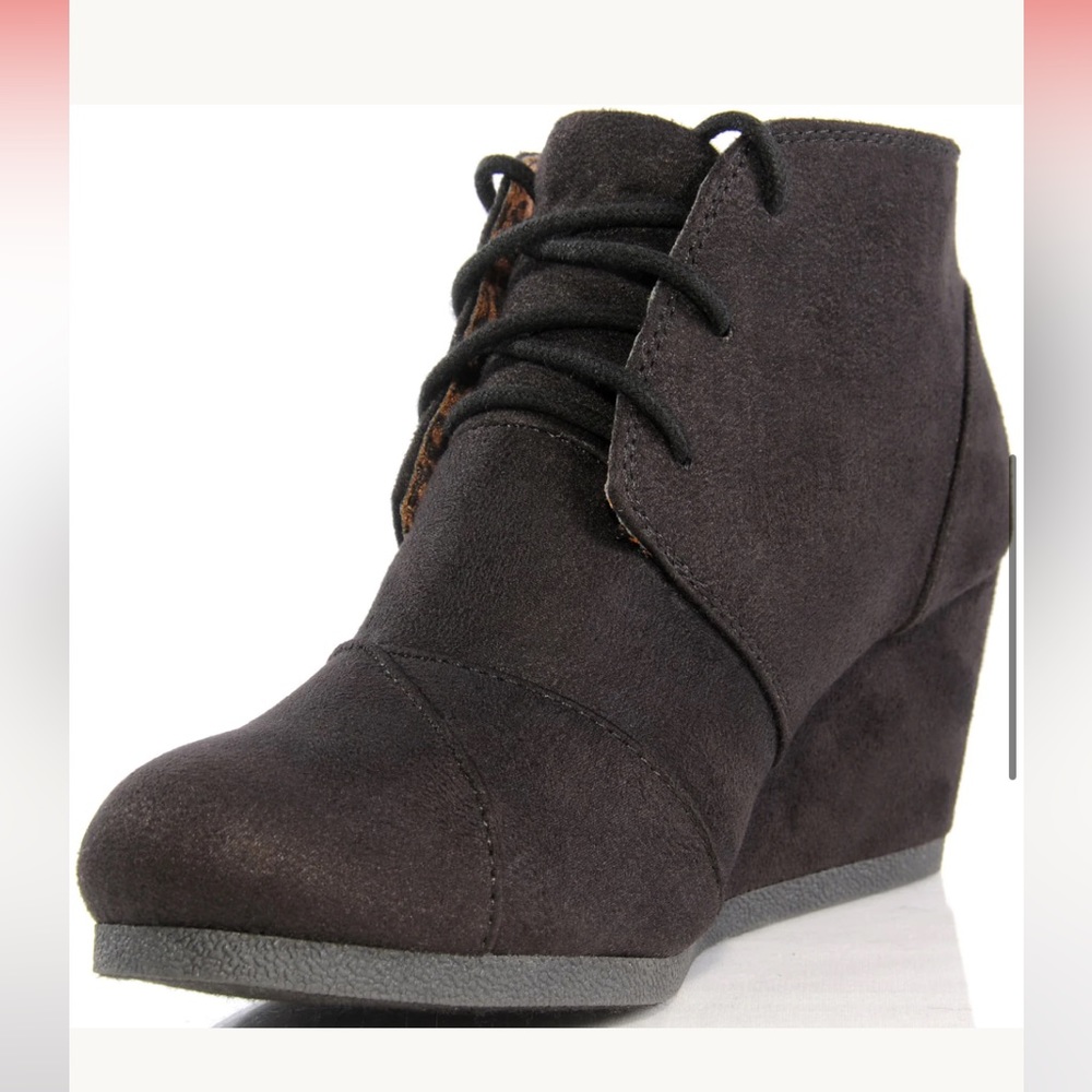 New Marco Republic suede galaxy wedge heeled boot